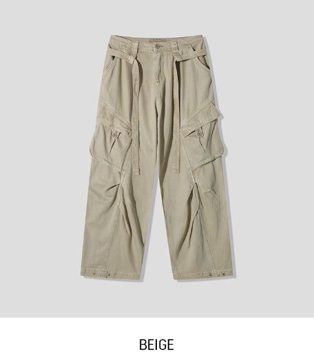 Summer Belted New Cargo Pants