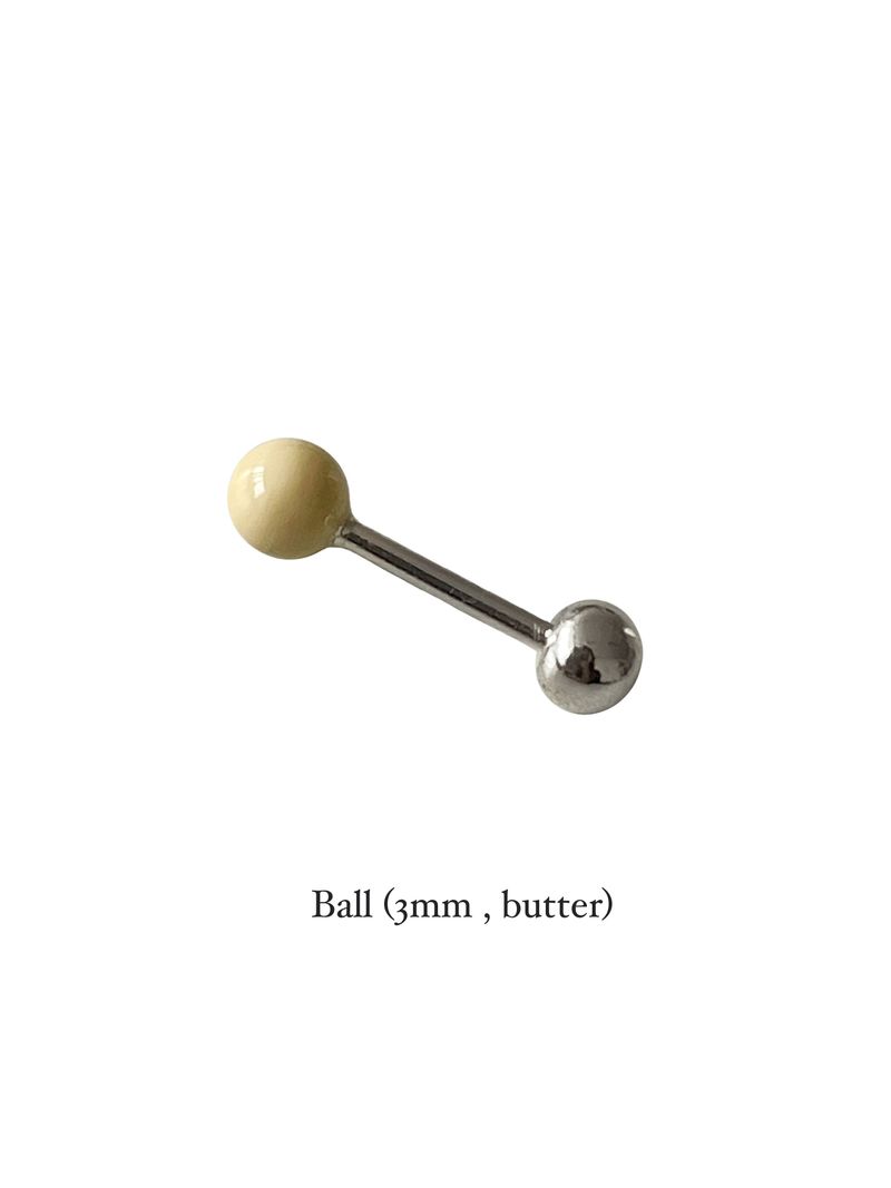 パステルドゥードゥルピアス（バター）-クラウド