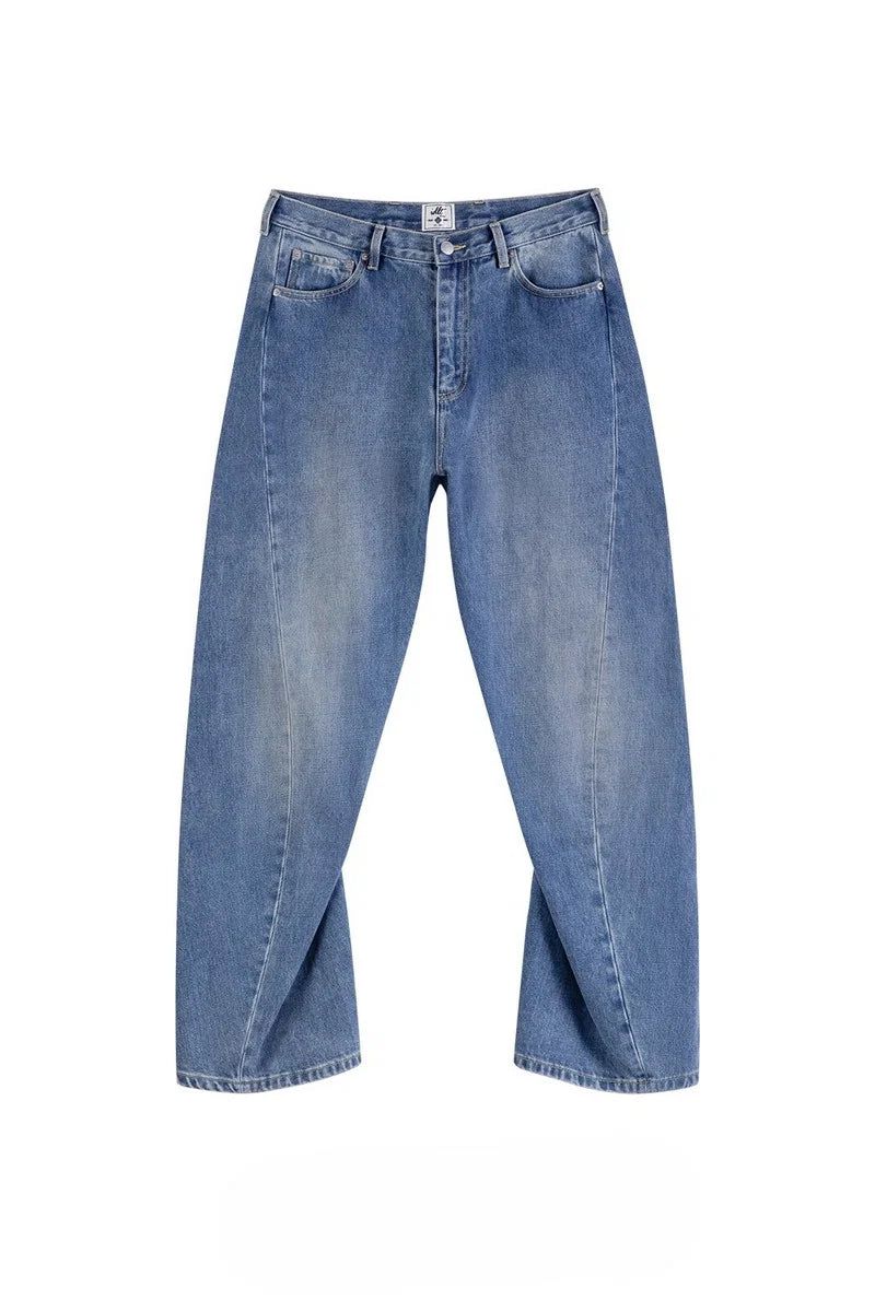 Washed Blade Cut Jeans