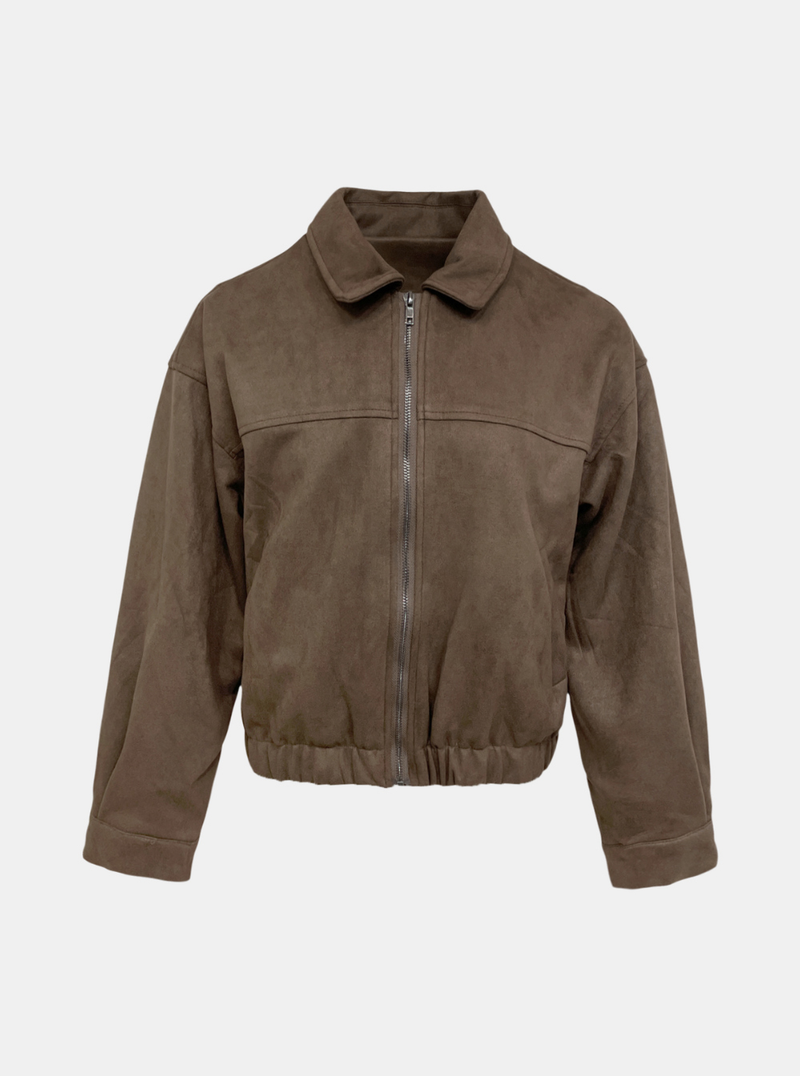 Oakland Suede Zip-up Jacket