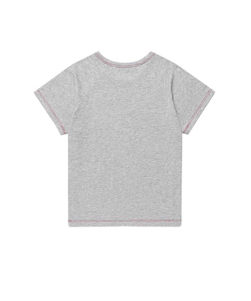 VINTAGE FLOWER RAGLAN SS TEE GREY(CV2GMFT510A)