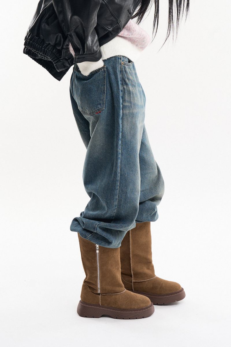 Abisko zip-up long ugg boots