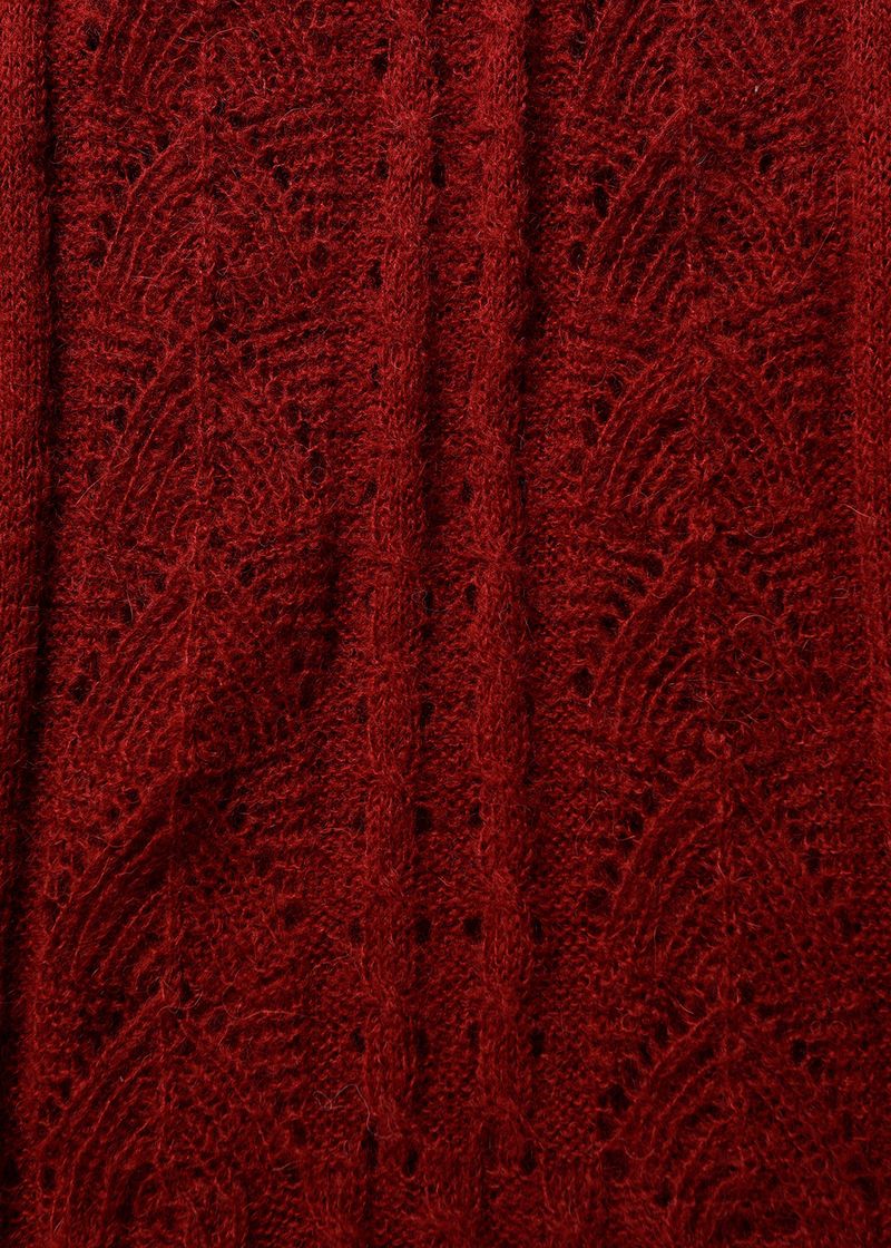 Ribbon sleeveless knit_red