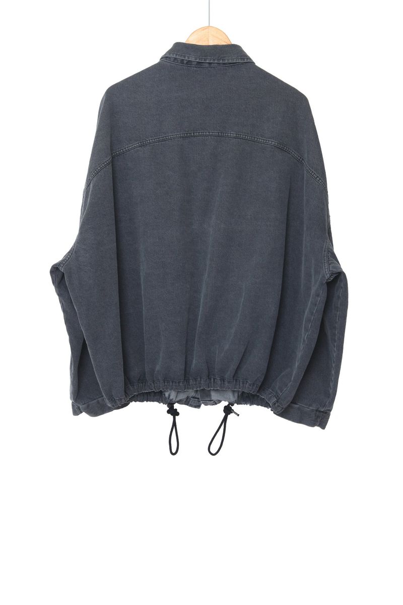 String balloon denim shirt