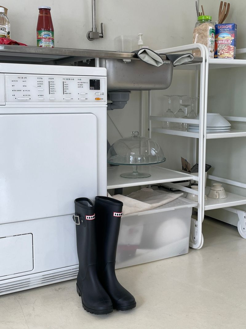 England buckle rain boots 