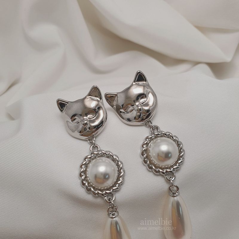 Melbie The Cat Series - The Elegance Piercing (Silver ver.)