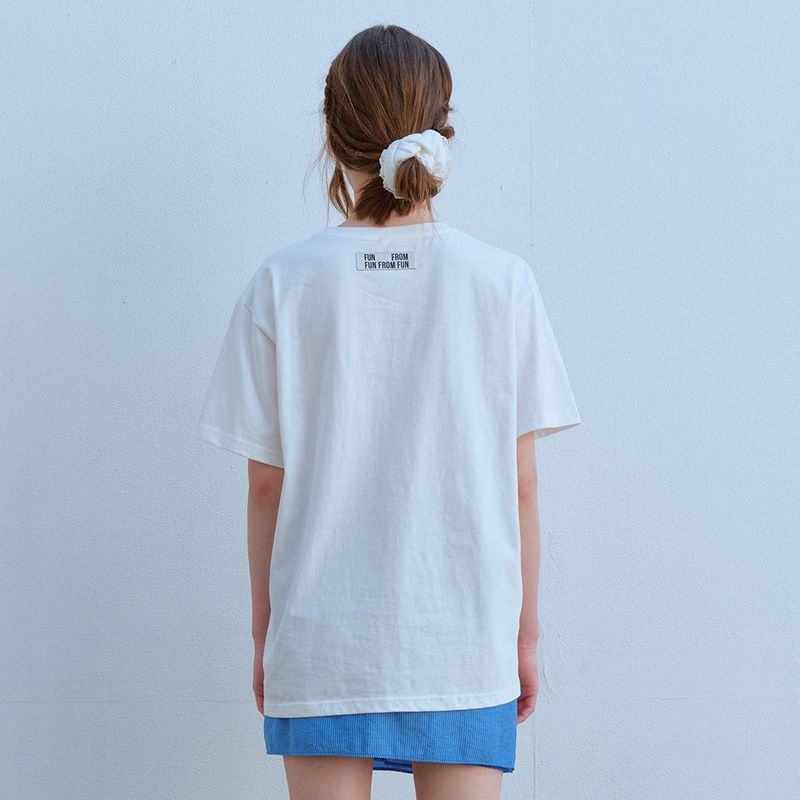 OVERSIZE DARLING TEE, WHITE