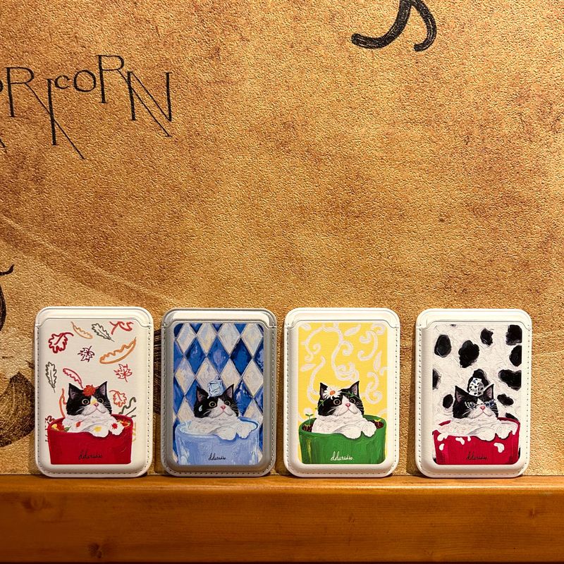 [ミルクドゥミ]マグセーフレザーカードスロット