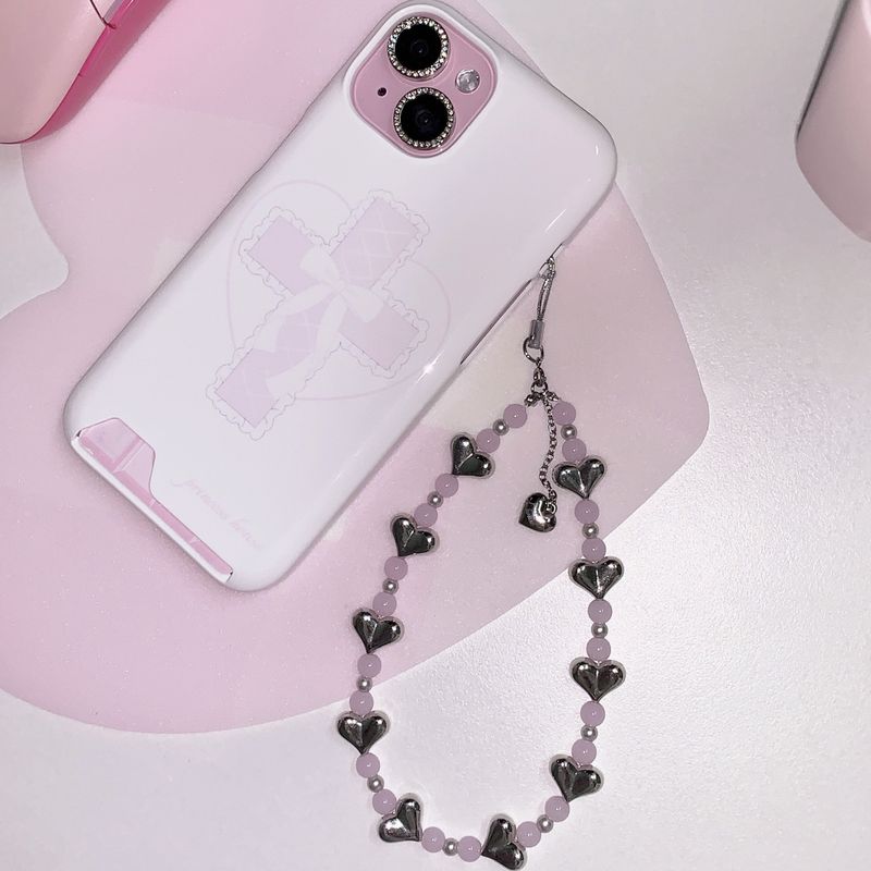 pink soda strap - heart