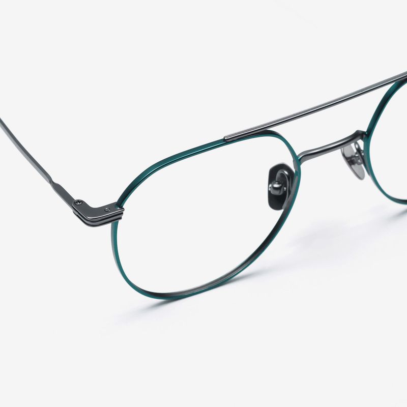 Knouun Round titanium glasses CODE. 101. C Gray