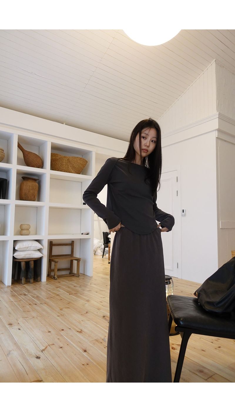 Ayla cupra maxi skirt