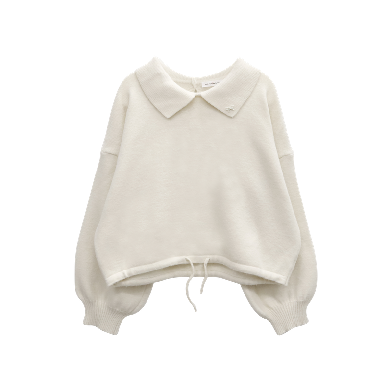 VANILLA STRING COLLAR KNIT