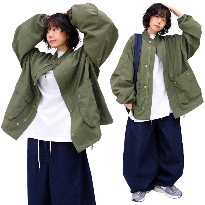 Oversized Light Nylon Jacket