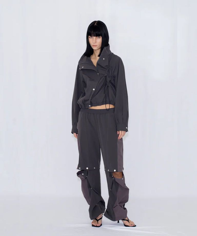 DRAWSTRING TRACK JACKET