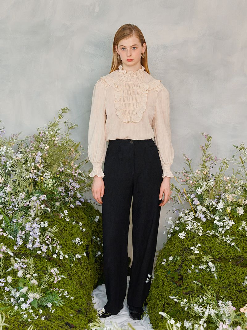 Frill Smocks blouse