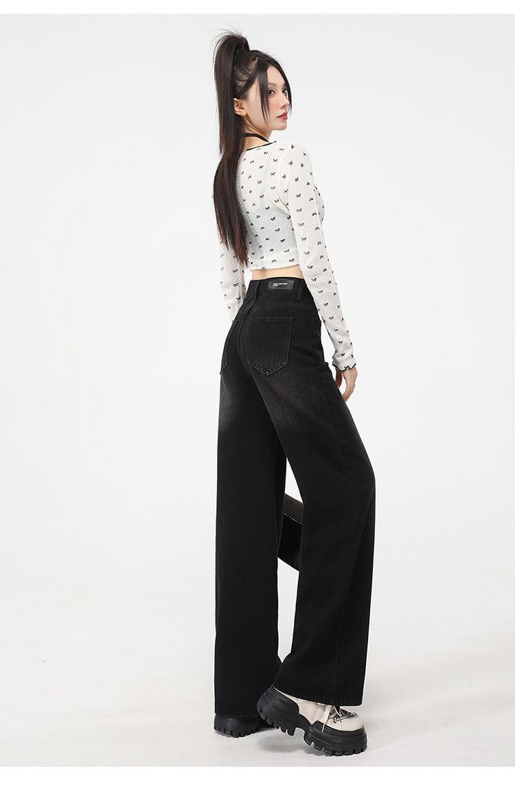 Charcoal Grey High-Rise Sculpting Cargo Jeans