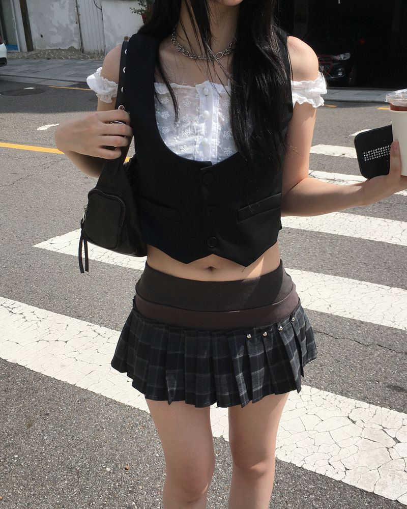 kyoive（コイブ）の「blouse layered vest（Tops）」