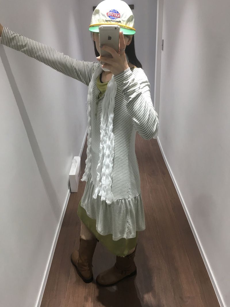 Scandi striped dress (3color)