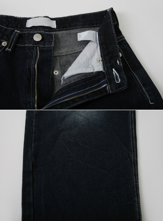 DEVELOP Print Denim Wide Pants
