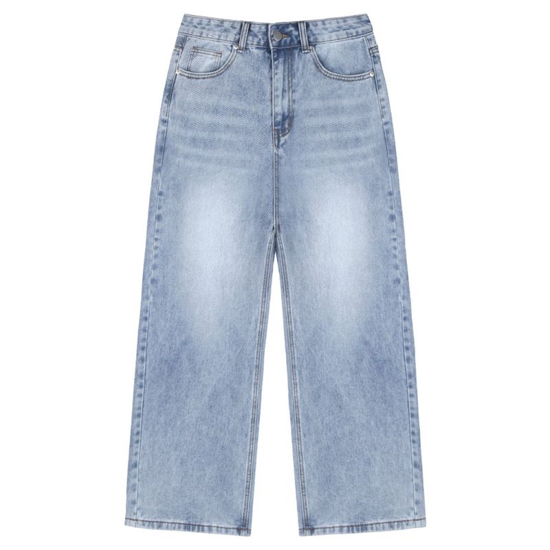 [Unisex] BTB : WAVE WAVE WASHING JEANS [LIGHT BLUE CORE]