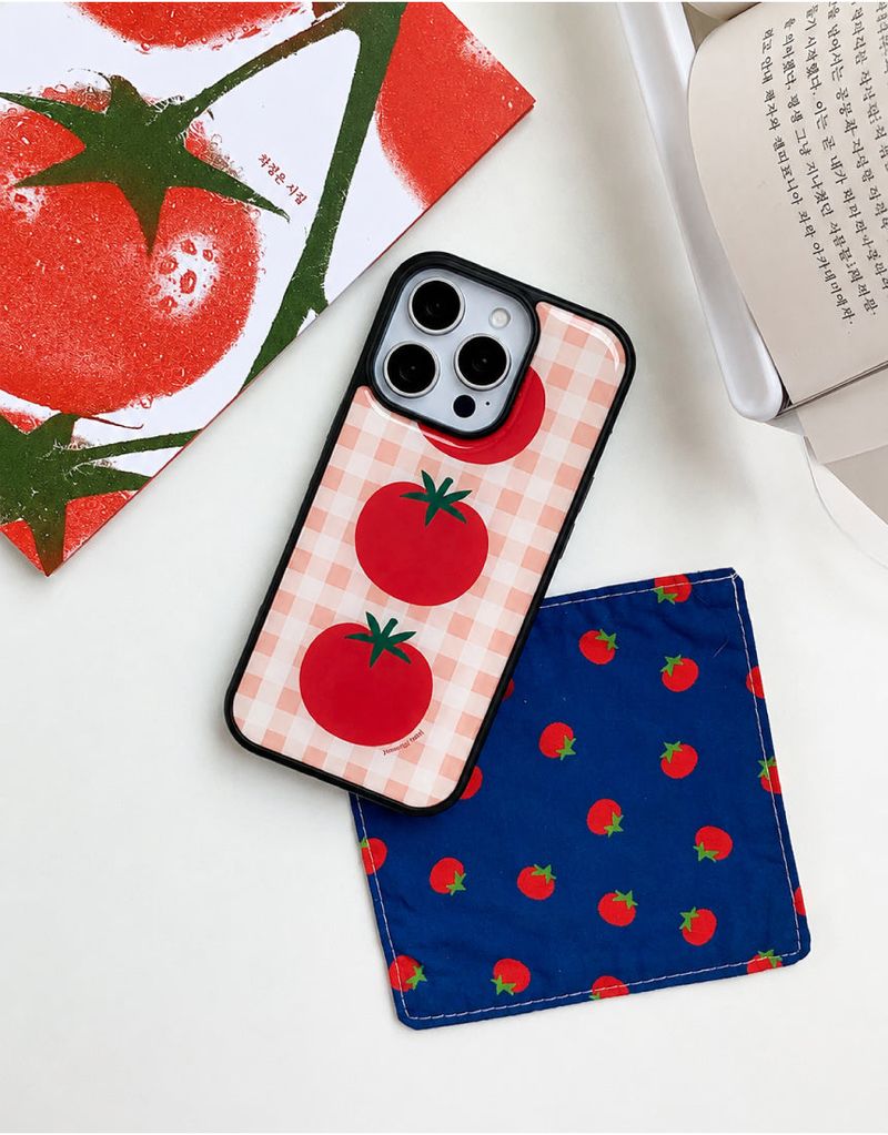  [MADE]トマトケチャップ ブラック エポキシ iPhoneケース