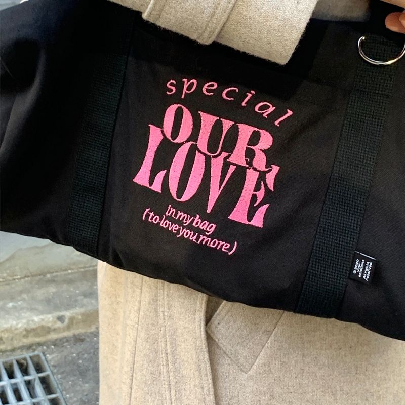 our love duffle bag / black