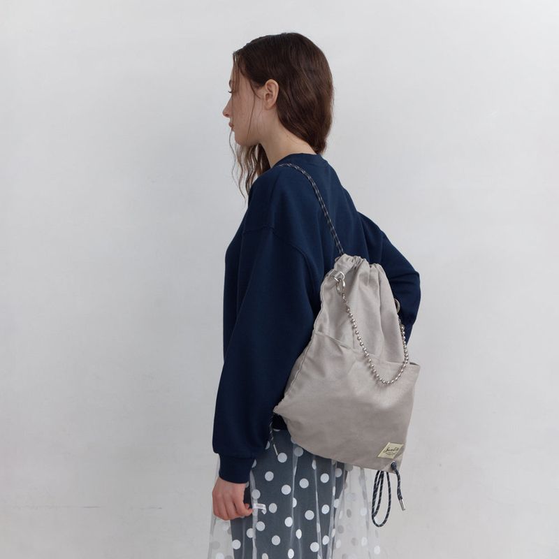 Sunlit（サンリット）の「COTTON GYM SACK (GRAY)（Bags）」