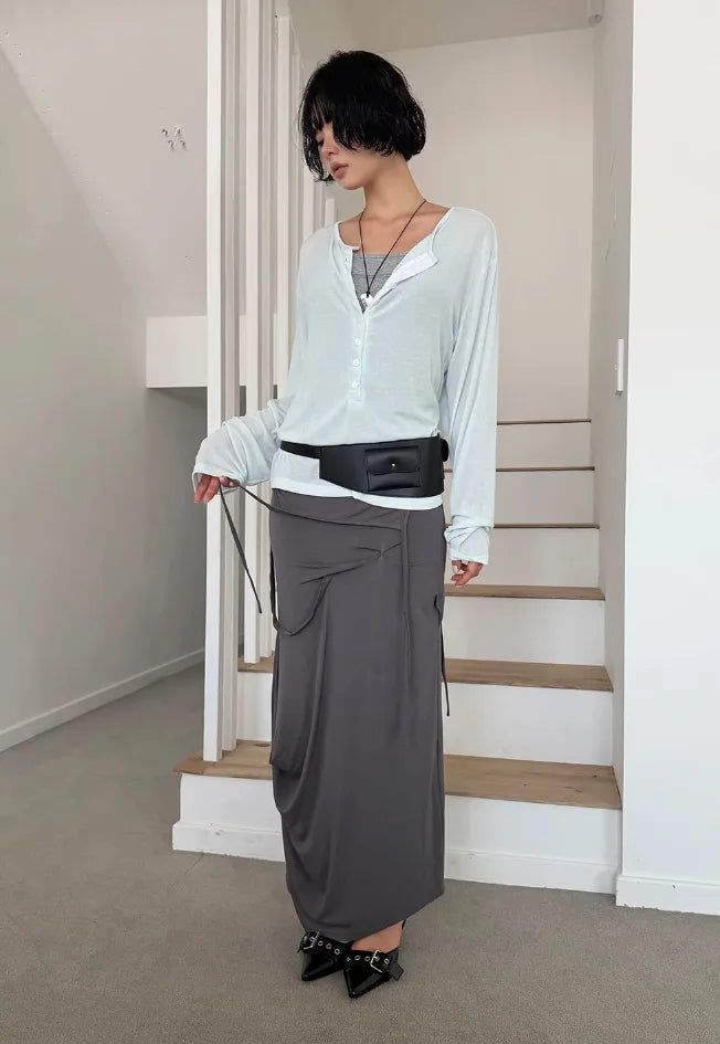 CURVE LINE SLIM SLEEVELESS