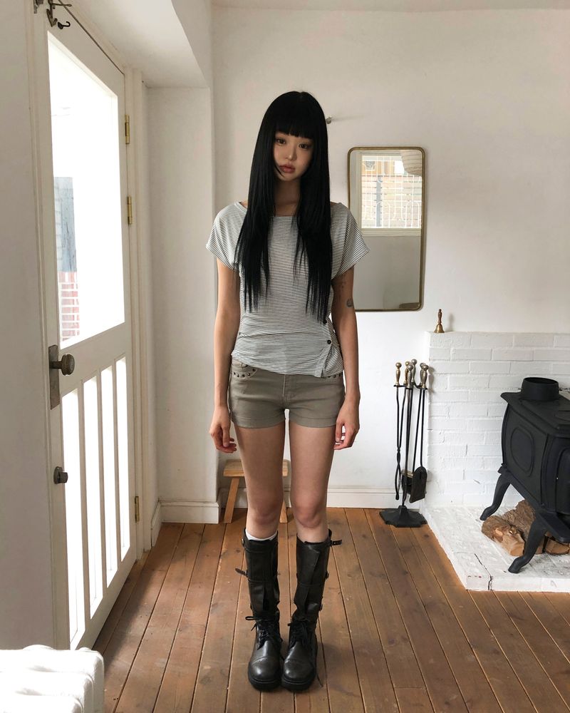 Shoto Wrap Button Short-Sleeve T-Shirt