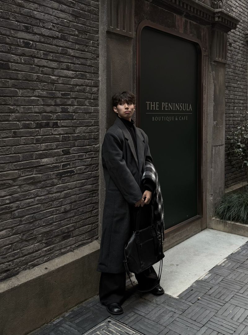 M2 WOOL REVERSE TUCK SLACKS