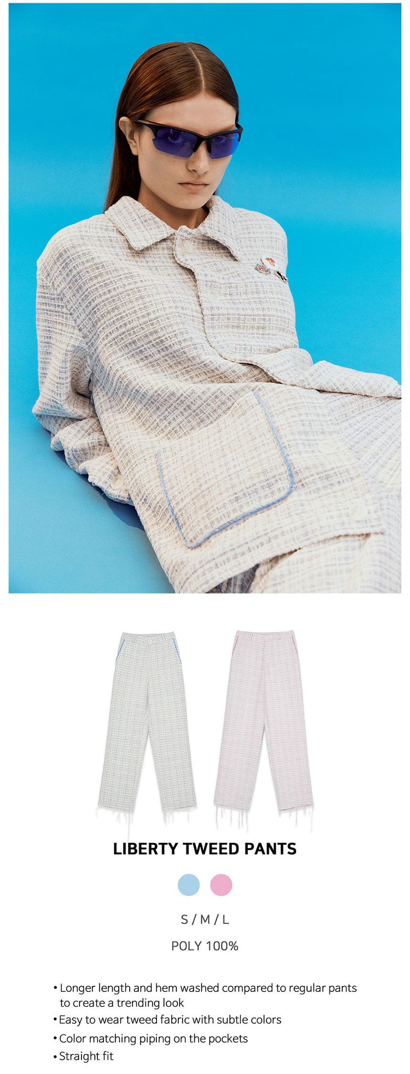 LIBERTY TWEED PANTS [BLUE]