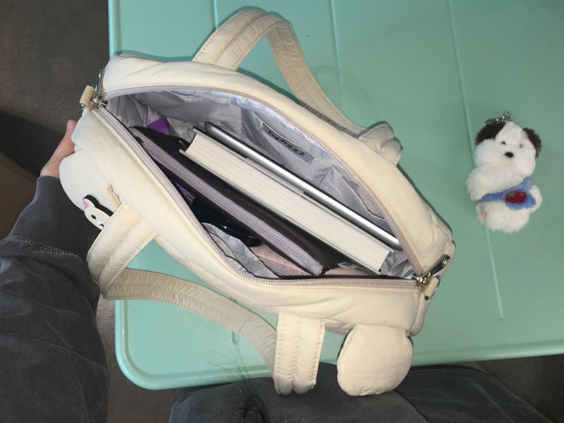 (beige)mini-hamster Shoulder Crossbag