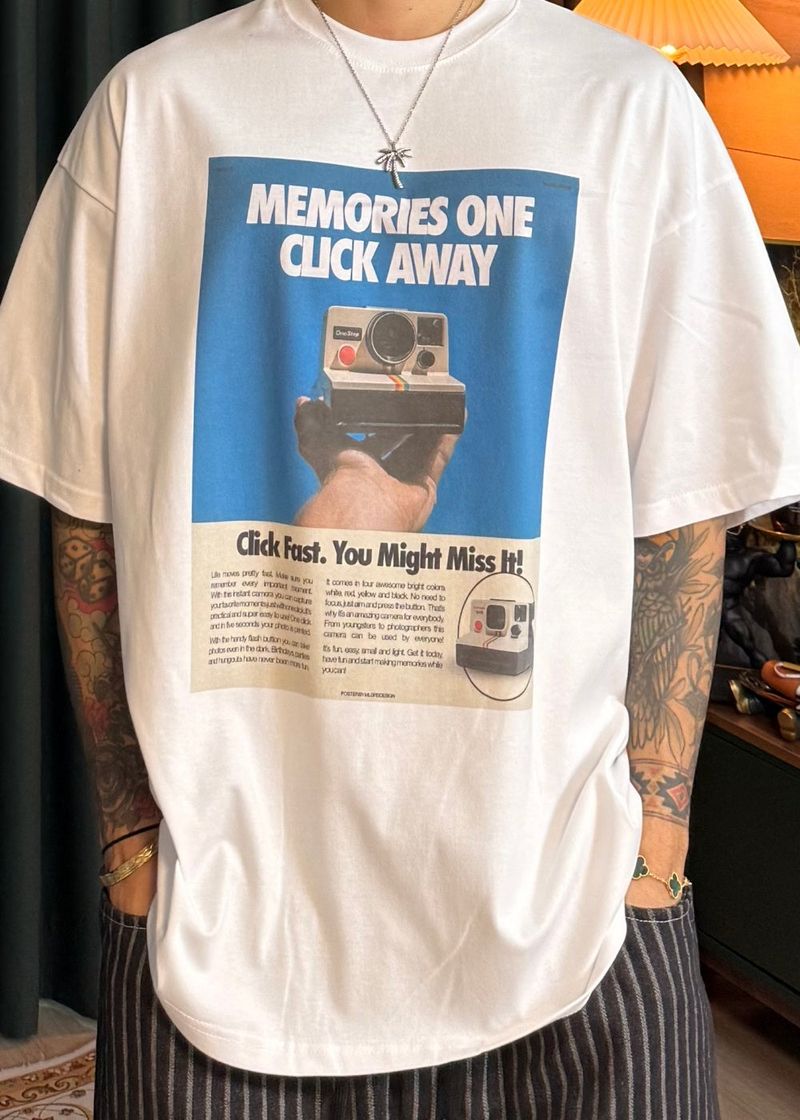 Camera Digital Printed Short Sleeve 3COLOR