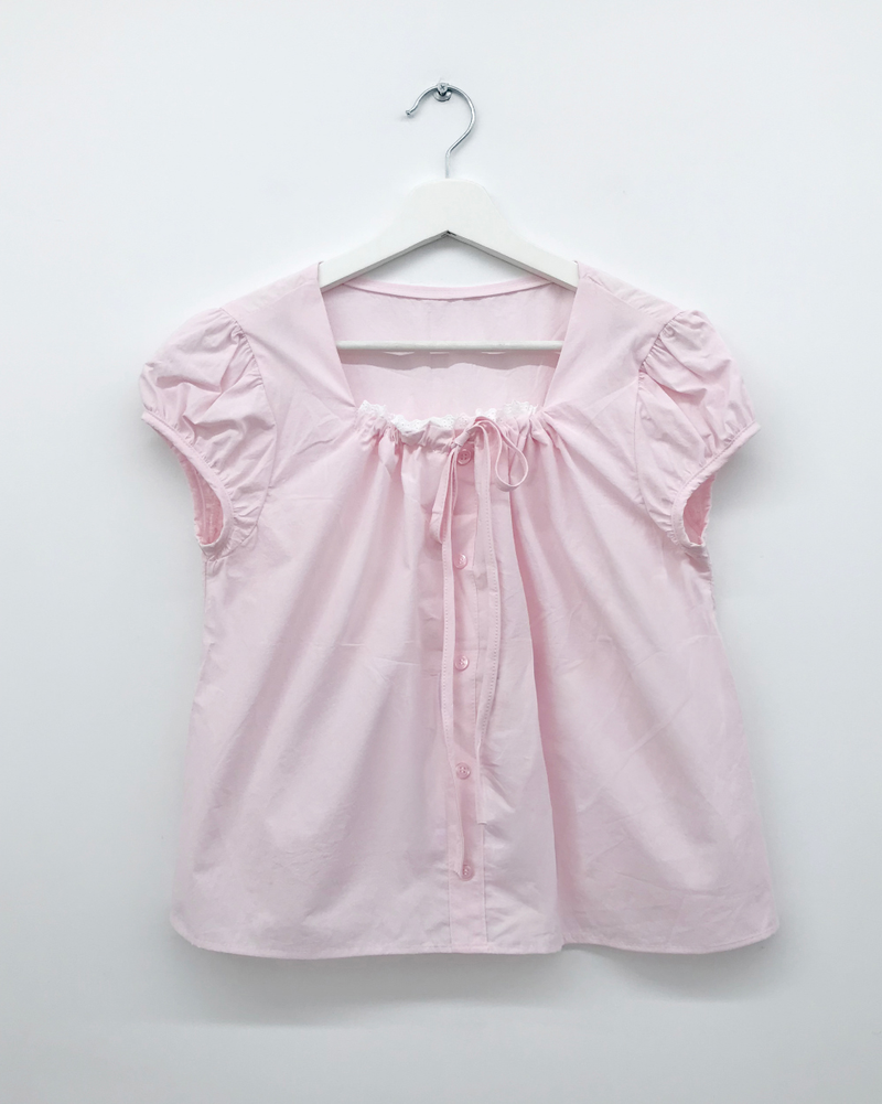 French puff blouse (3color)