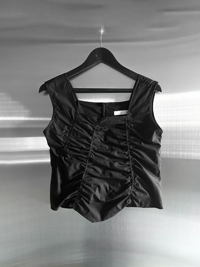 Silla Square Shirred Blouse