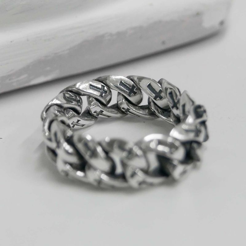 BLESSED BULLET（ブレスドブレット）の「9mm Cross Chain Ring（Accessories）」