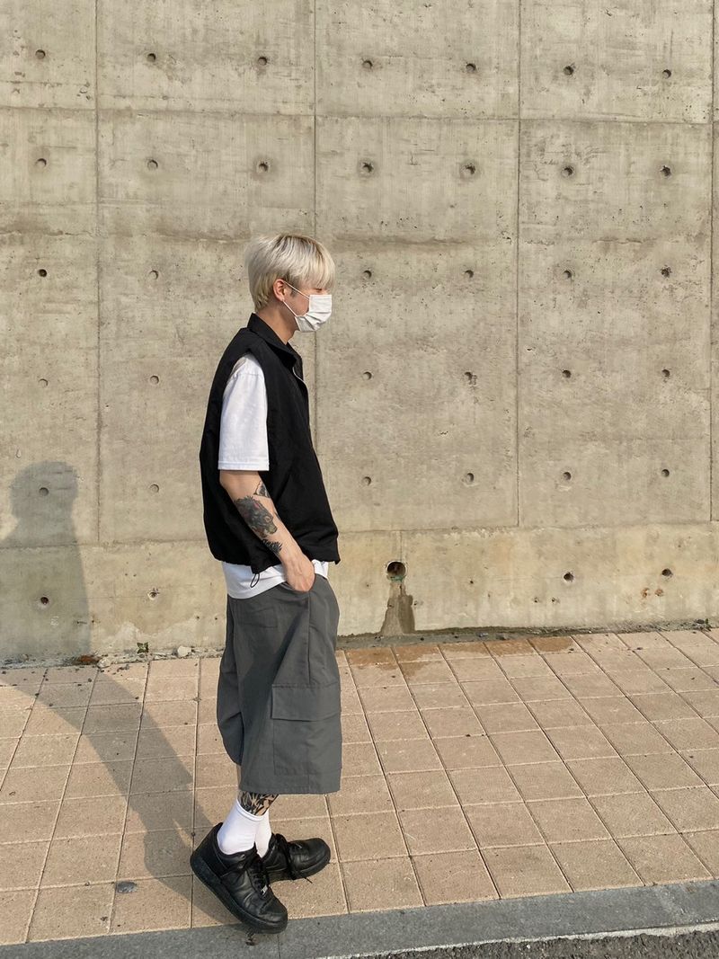 Dome Nylon Cargo Half Pants 3C