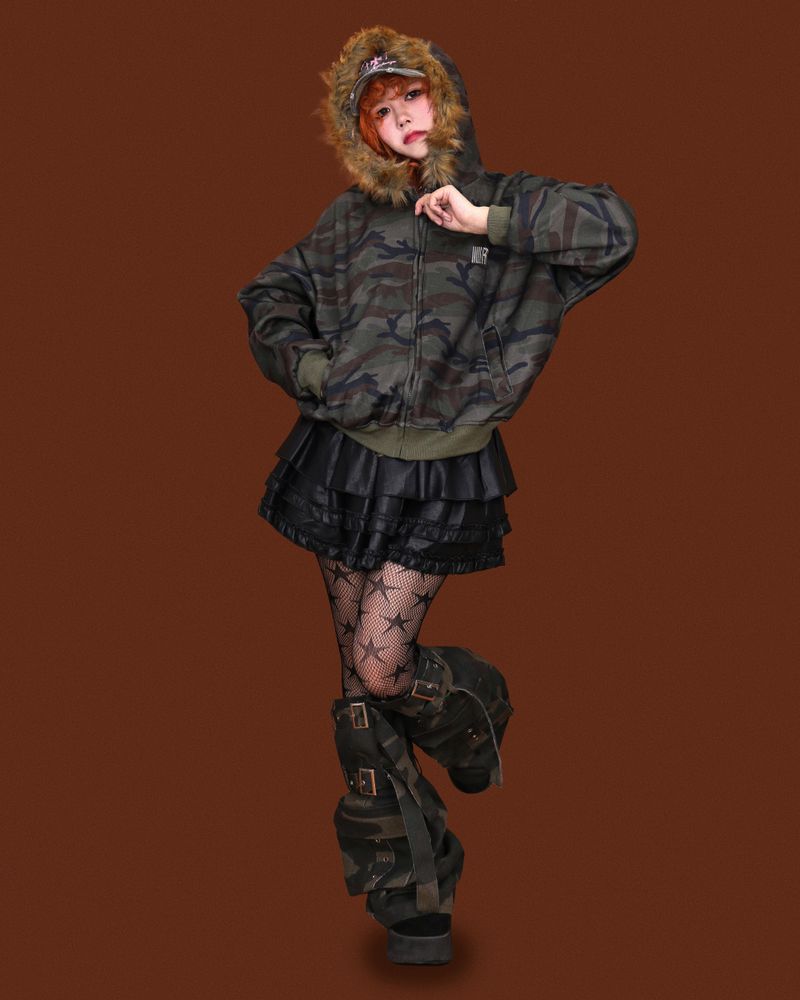 camo belt leg warmer