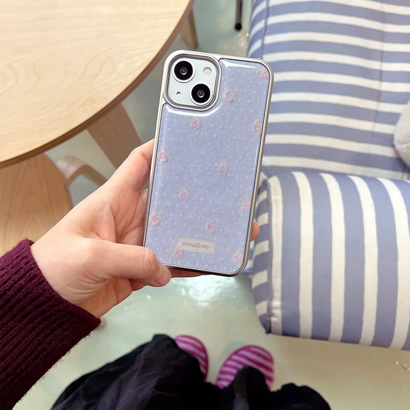 [MADE][Glass Silver Bumper Case] Soft Angora Knit Case