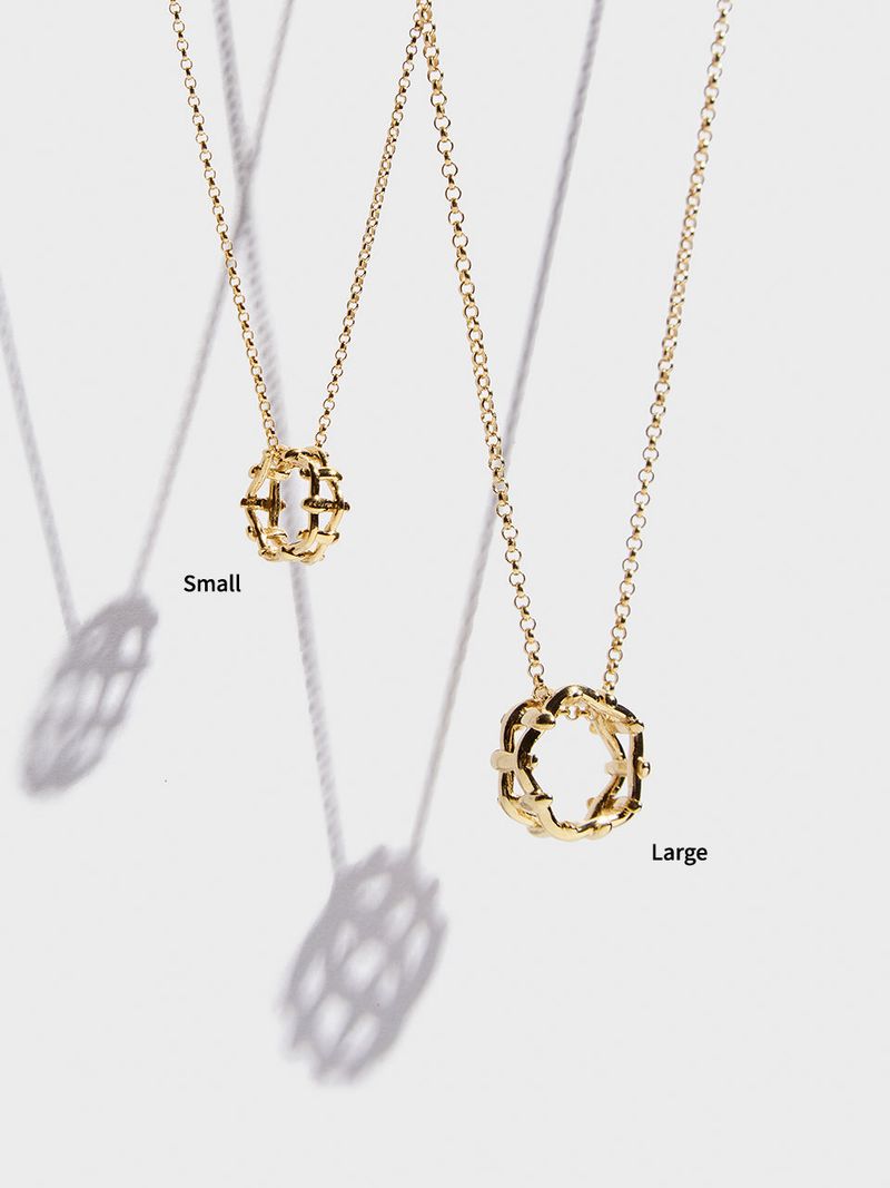 Multi Hash Tag Small Necklace (Gold)