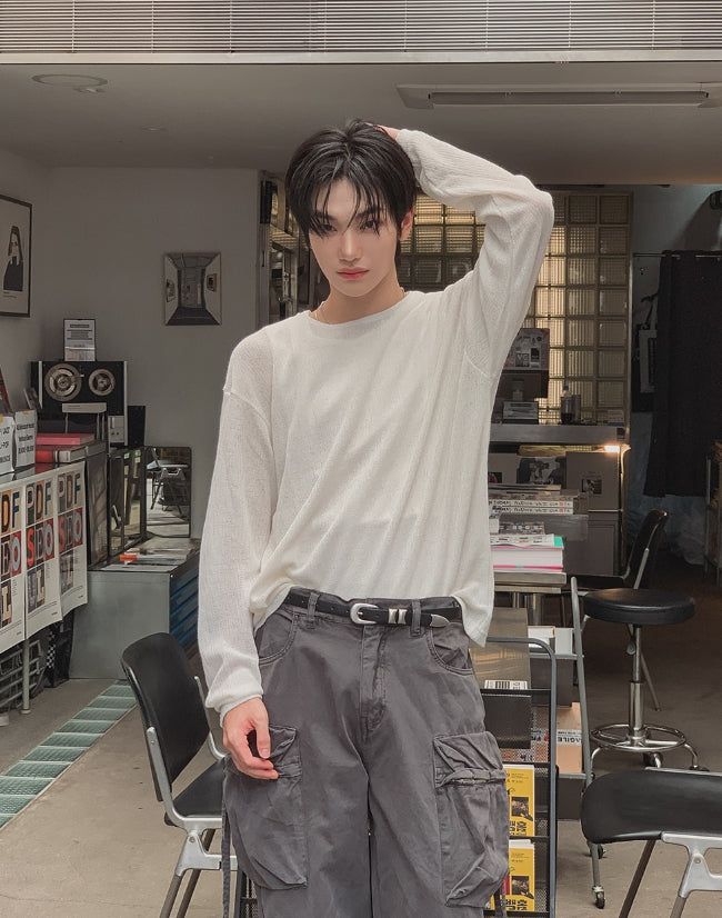 Oben Cotton Basic Long Sleeve T-shirt