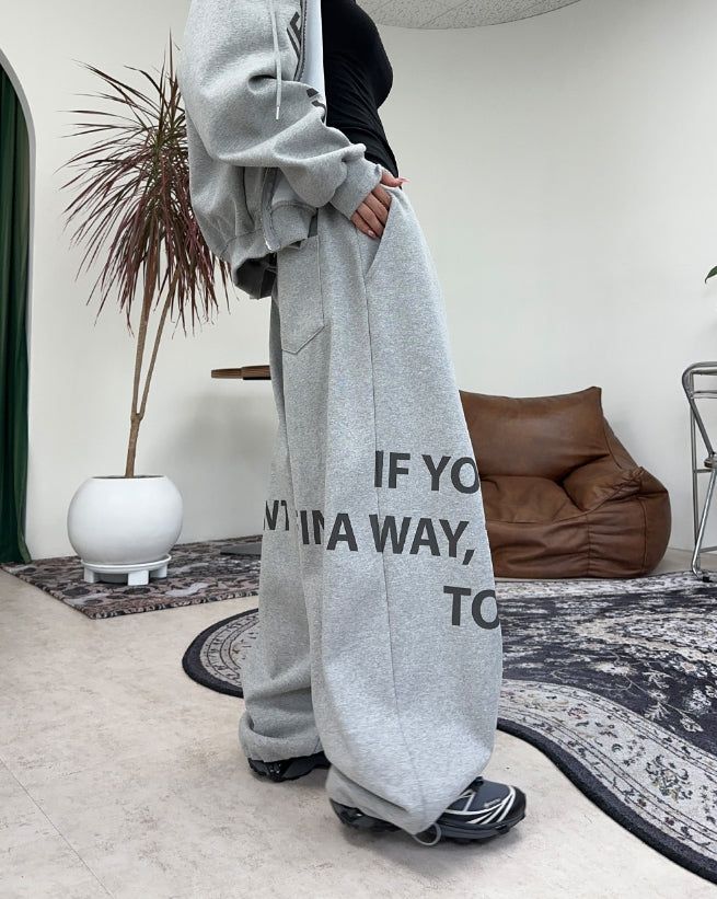 Freno Lettering Sweatpants