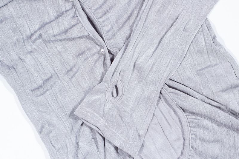 SPANDEX SLIM SHIRT (Light Gray)