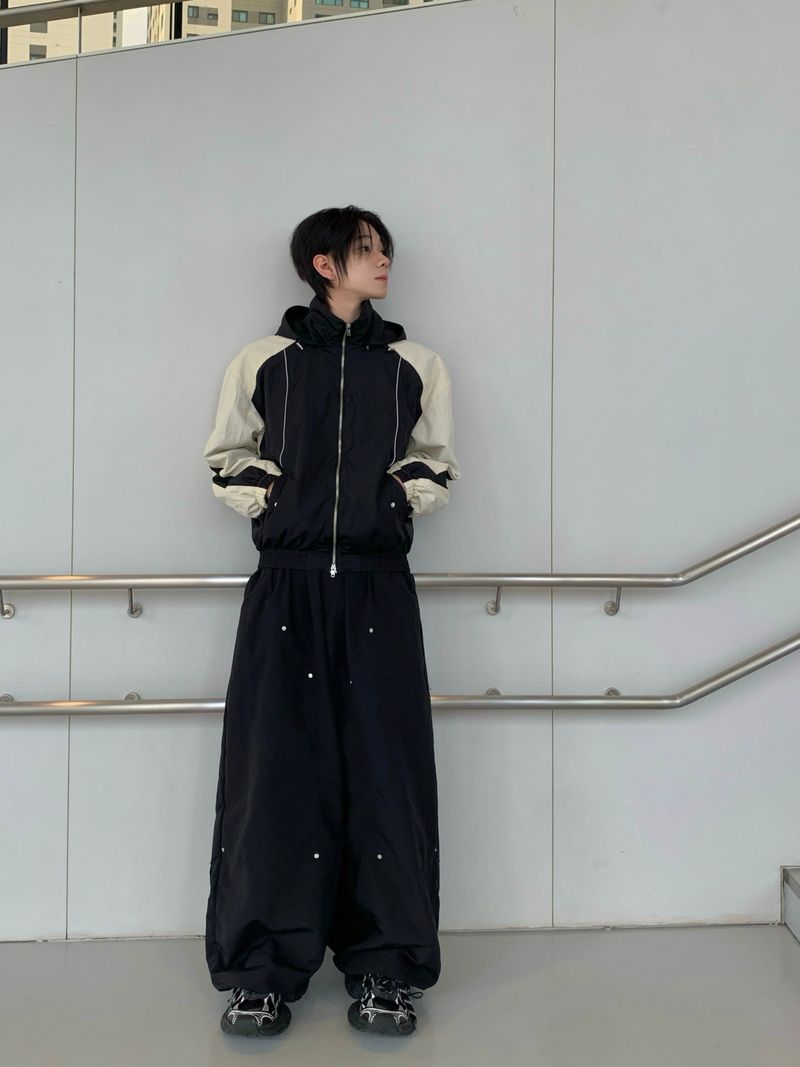 Cynical Curve Nylon Windbreaker 2C