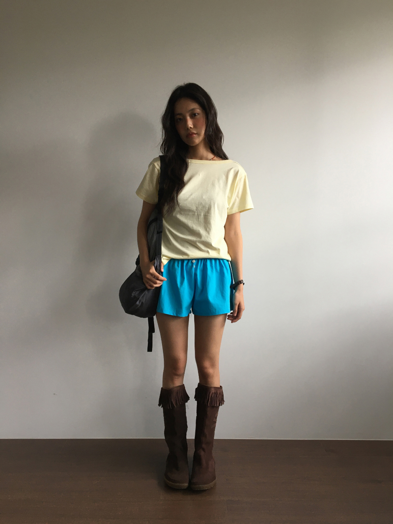 DUGGY（ダギー）の「Neon button shorts (2color)（Pants）」