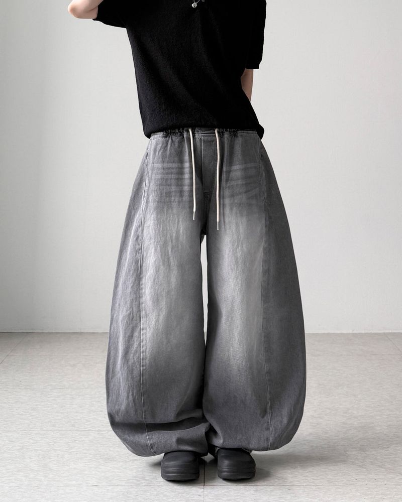 YOURNUS（ユアナス）の「Bagger Gray Balloon Denim（Pants）」