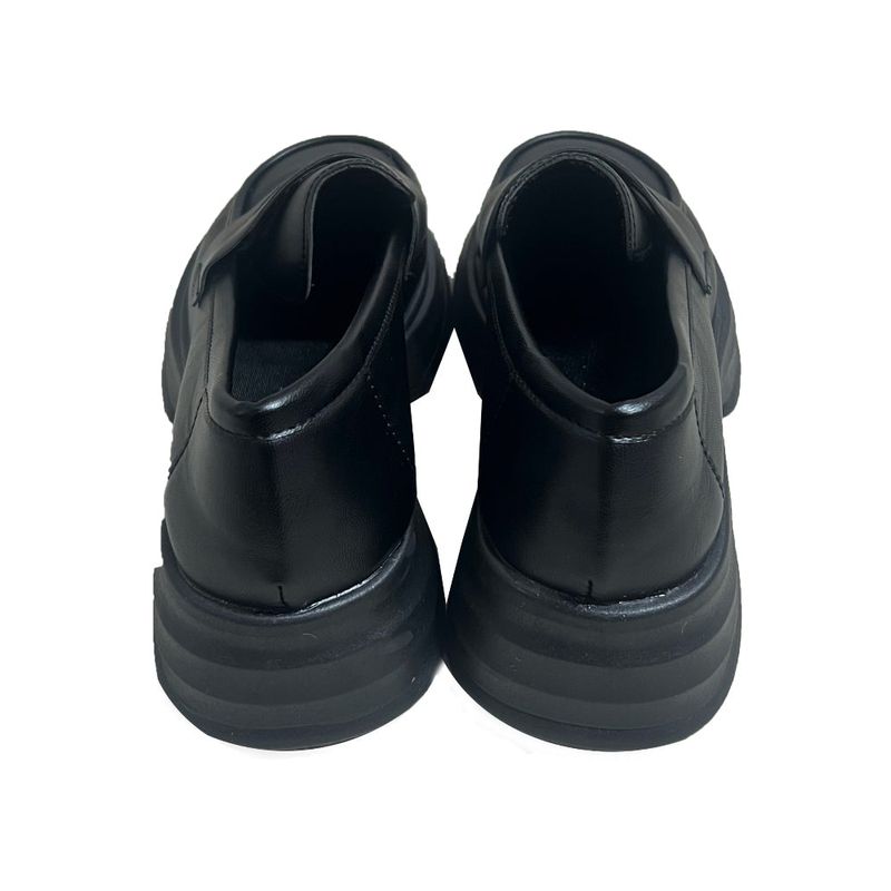  Classic Penny High Heel Round Toe Loafer (Black)