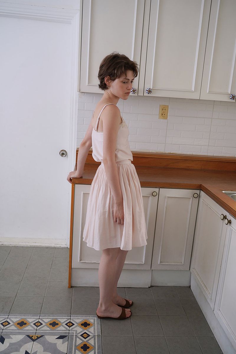 Sleek tensel skirt_pink