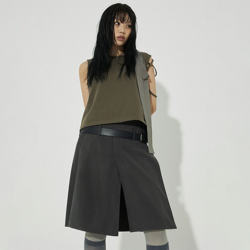 PROPELLER SKIRT: CHARCOAL