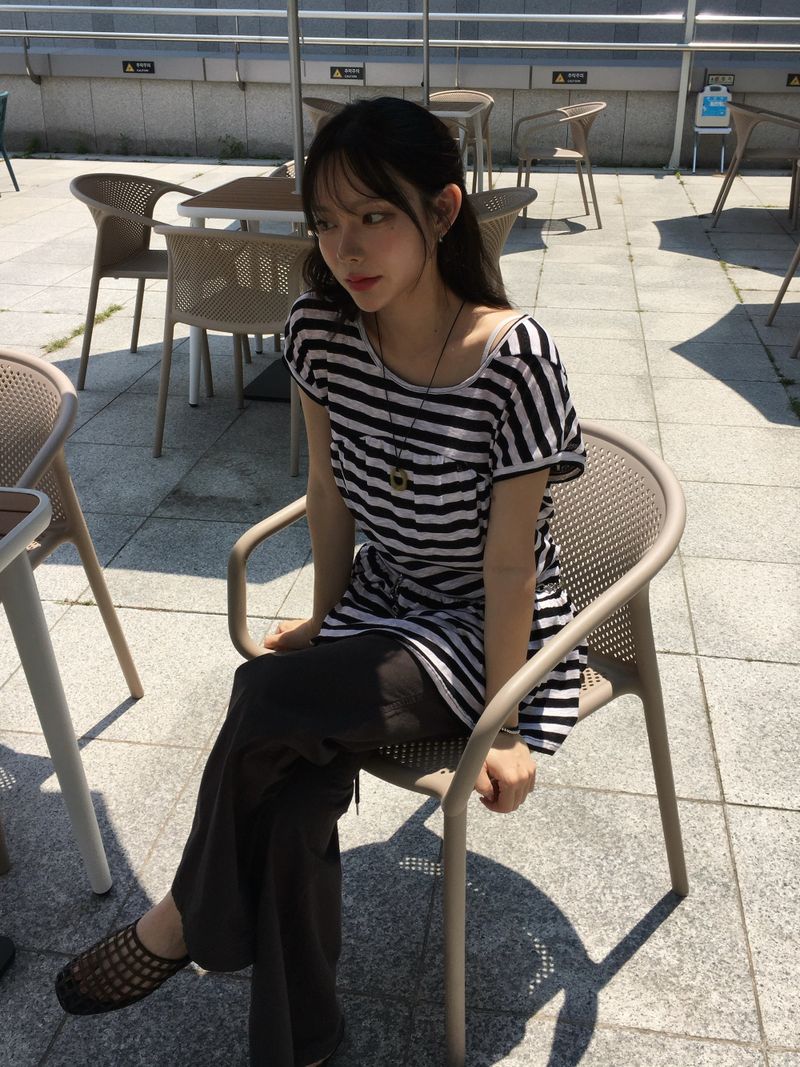 Kitsch Stripe Two-Way Dress (2c)